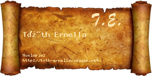 Tóth Ernella névjegykártya